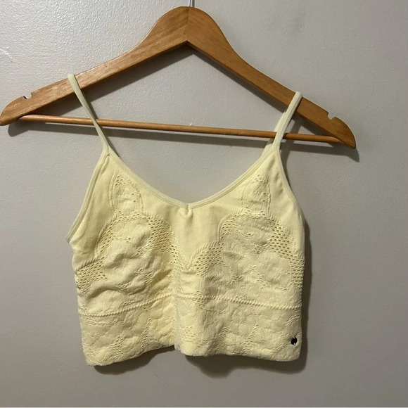 Lucky brand  butter yellow eyelet bralette XL - Picture 3 of 6